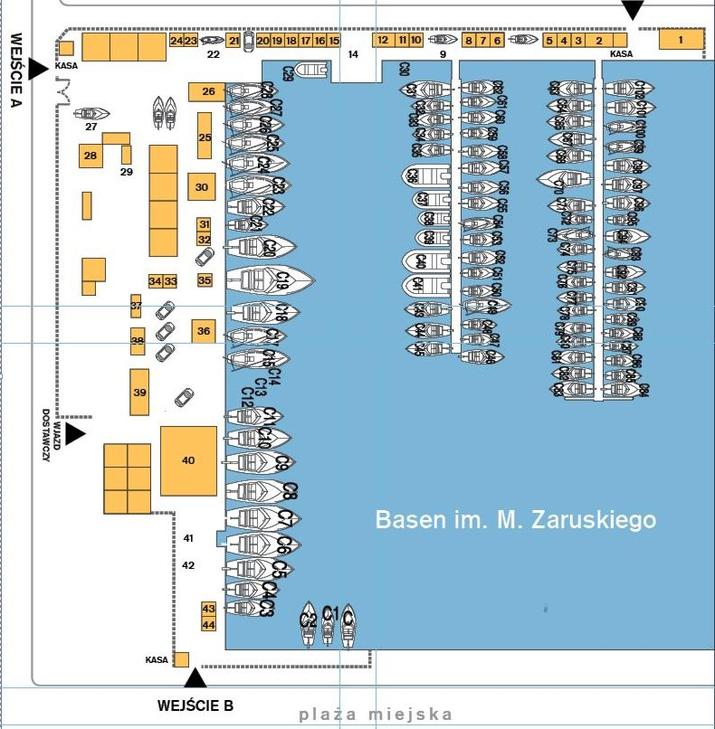 Plan Targów Wiatr i Woda na Wodzie w Gdyni 2014